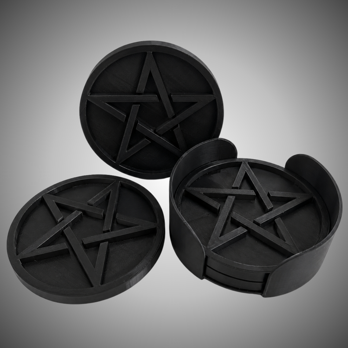Pentagram Coaster Set