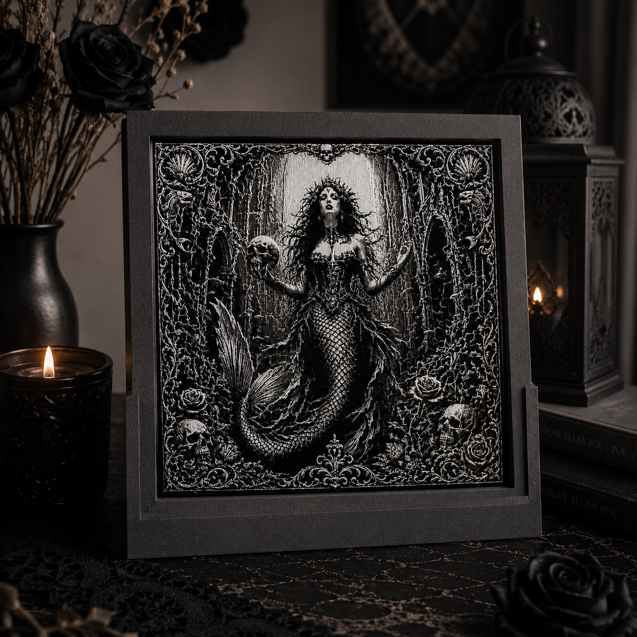 Macabre Mermaid Siren Song - Wall Plaque