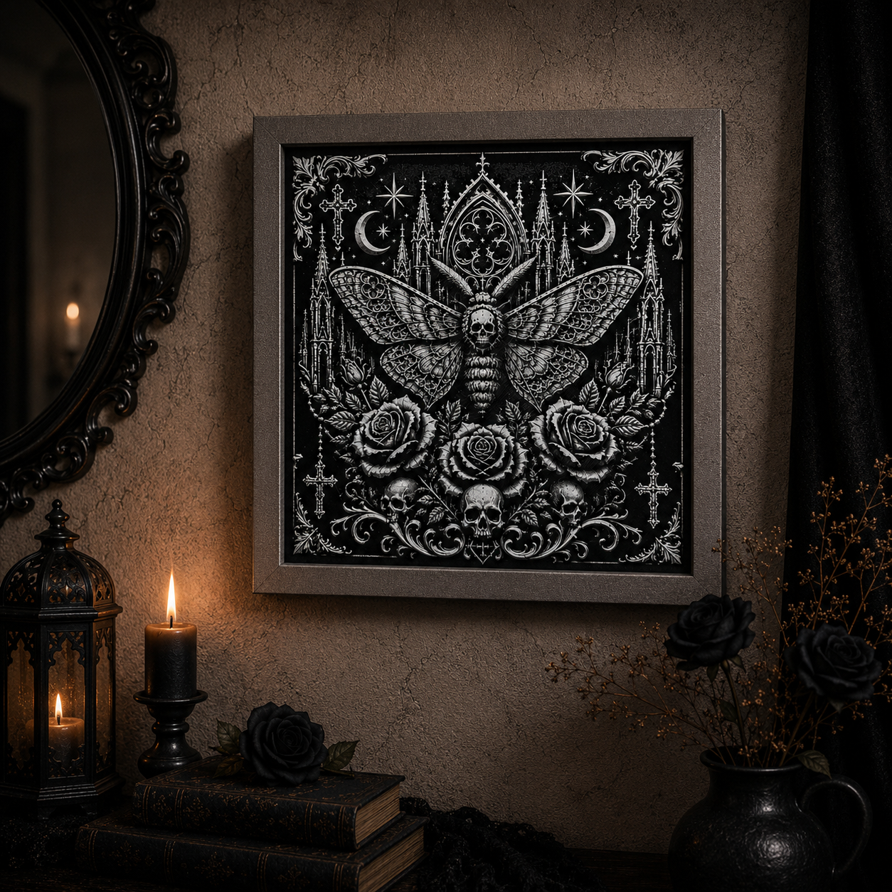 Moth Of Abyss - Wall Plaque