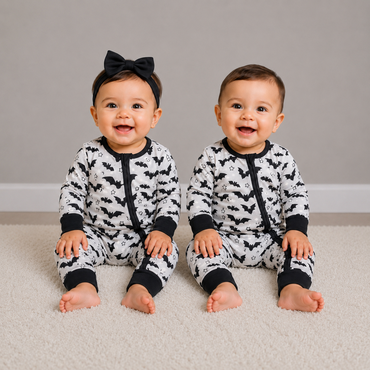 Midnight Mischief Zip Romper