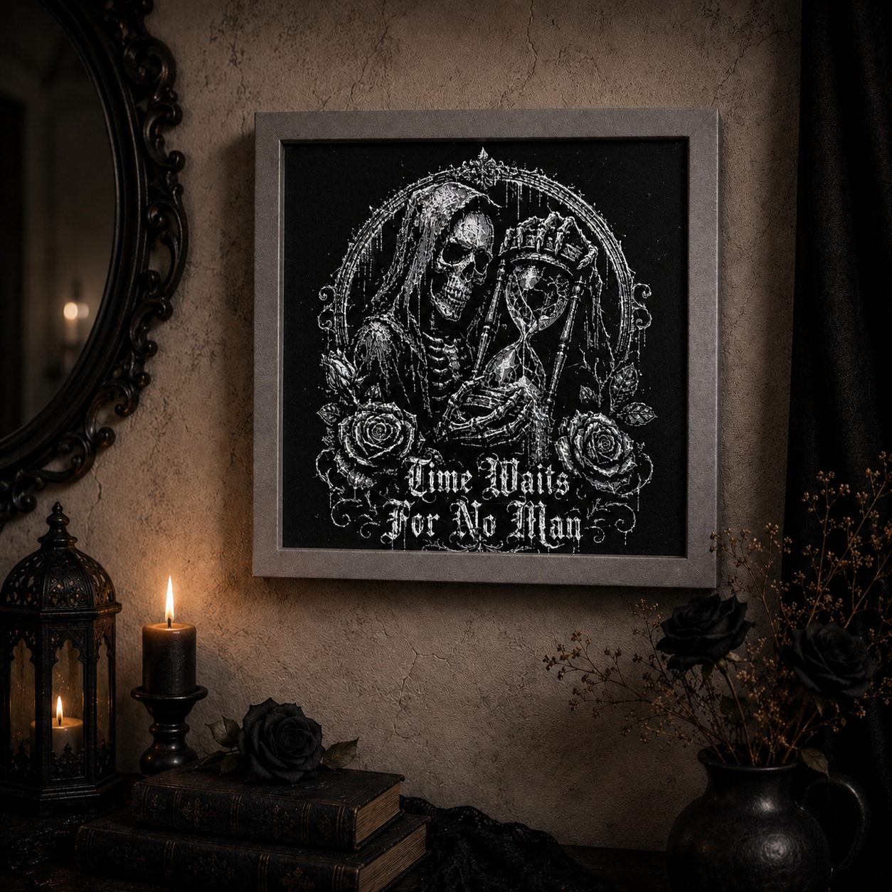 Time Waits For No Man - Wall Plaque