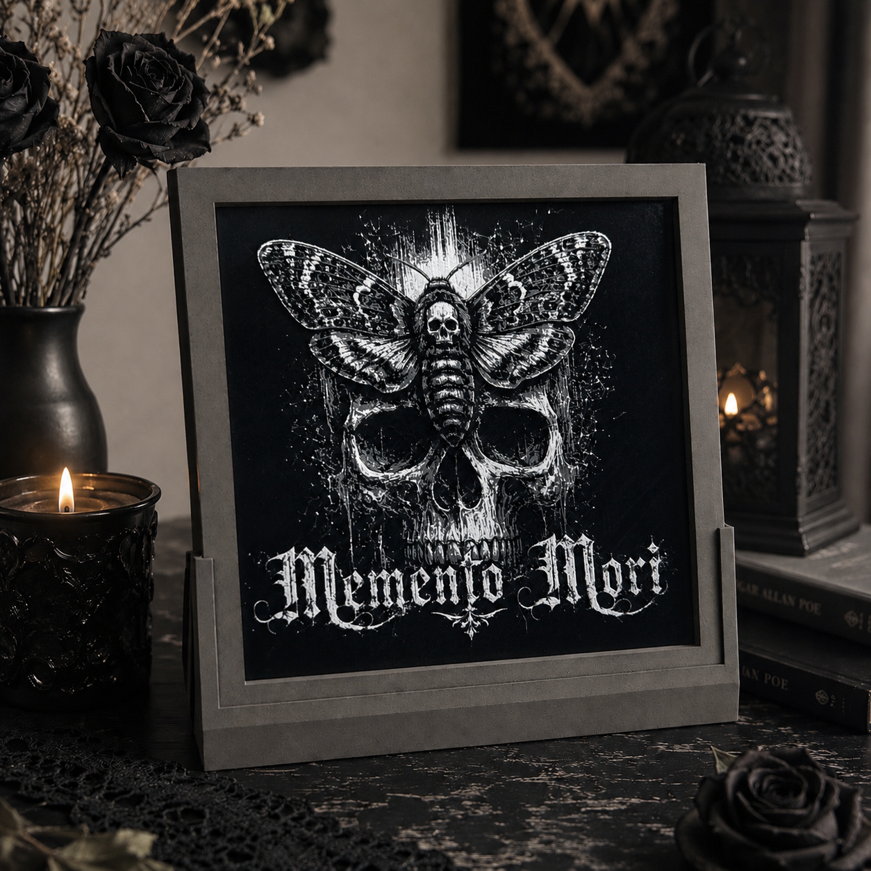 Memento Mori Death Moth - Wall Plaque