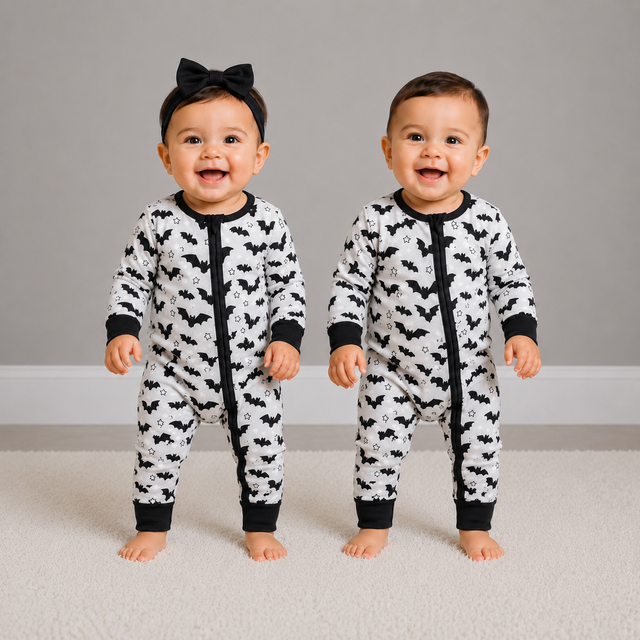 Midnight Mischief Zip Romper