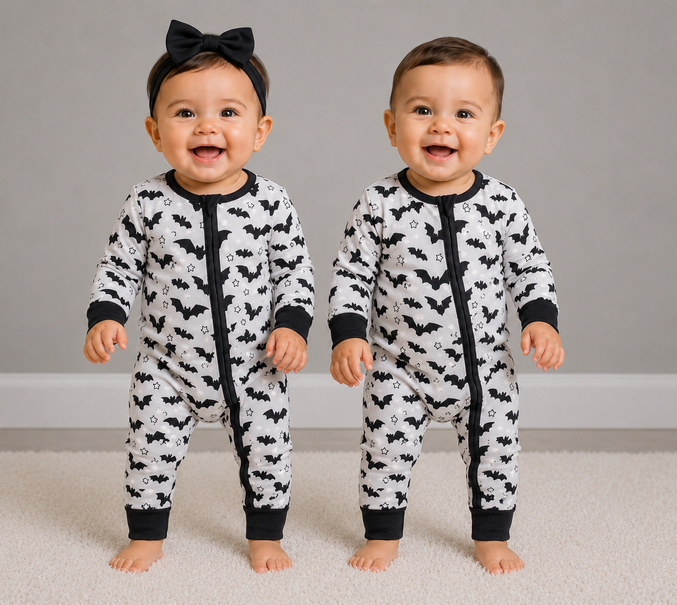 Midnight Mischief Zip Romper