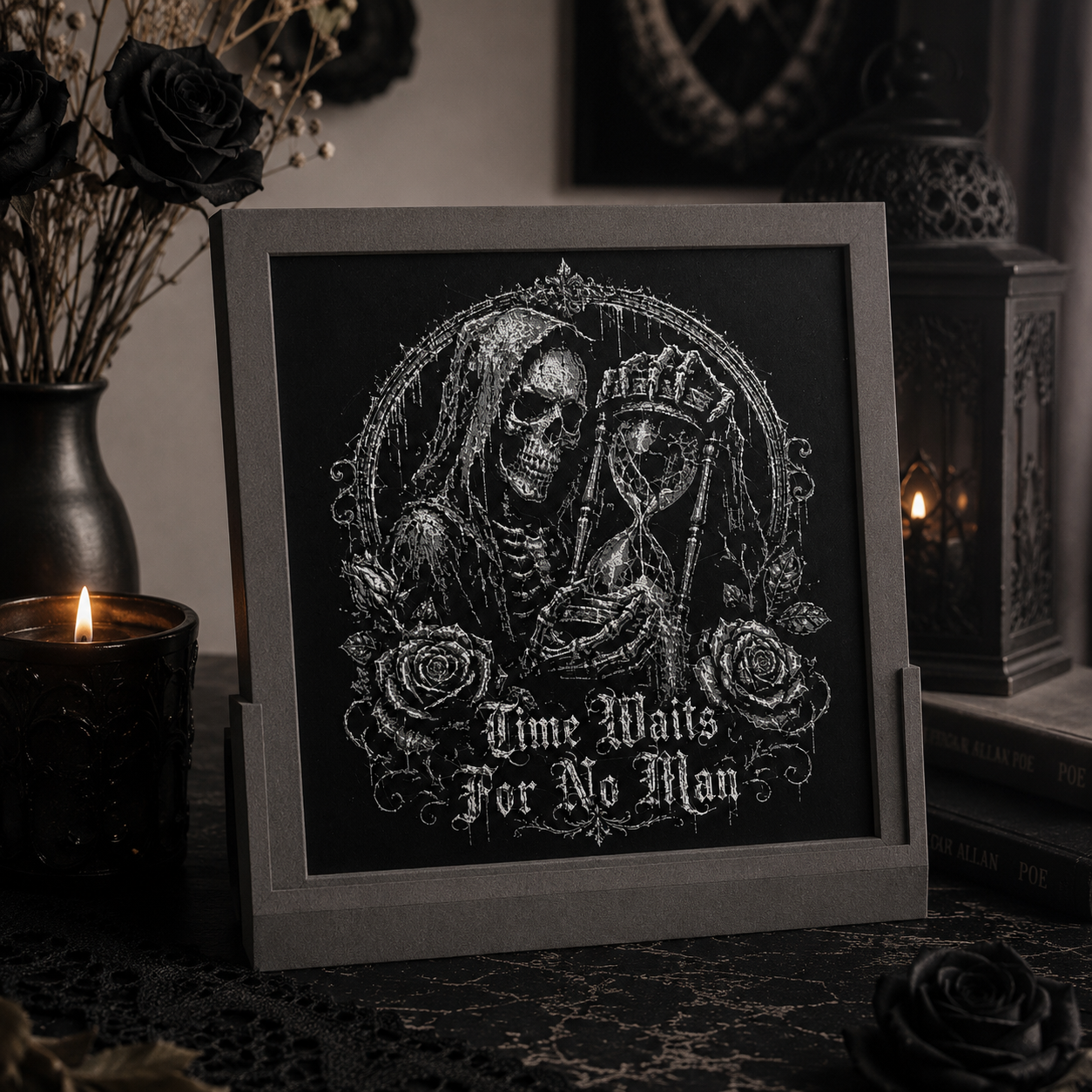 Time Waits For No Man - Wall Plaque