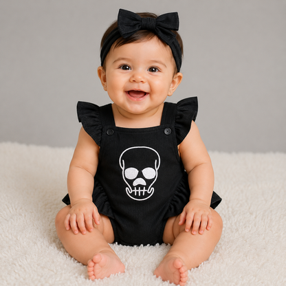 Little Rebel Skull Romper Set