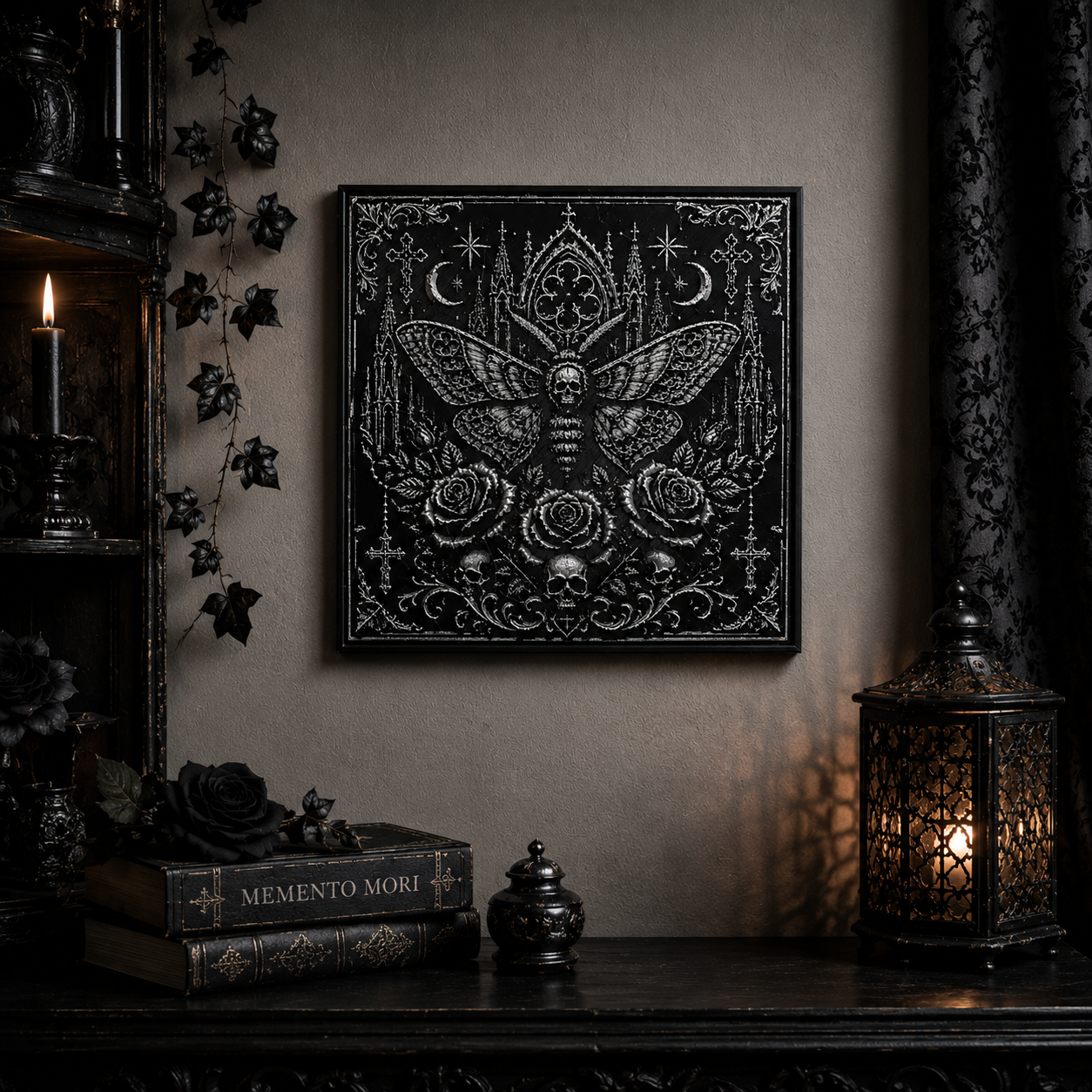 Moth Of Abyss - Wall Plaque
