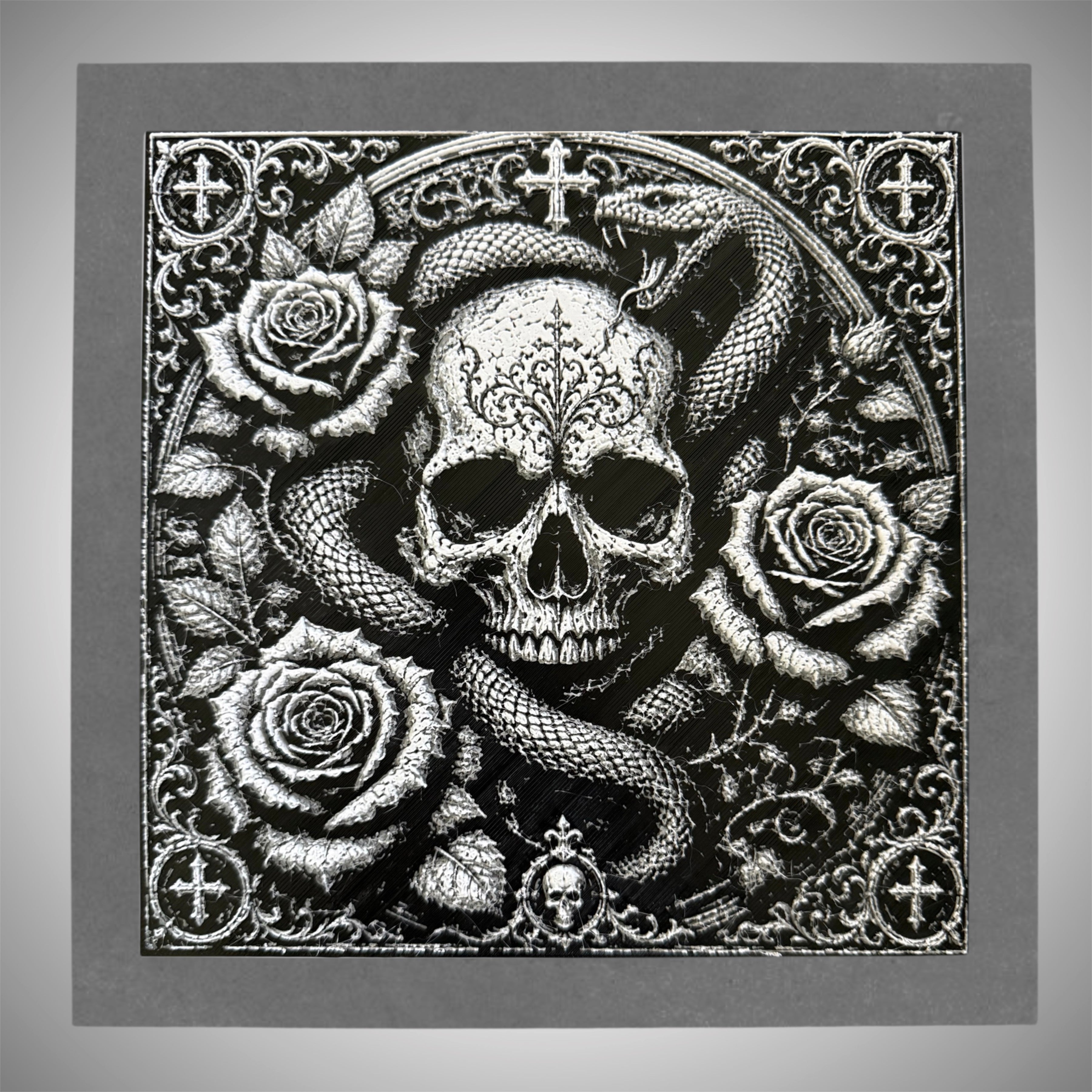 Serpent & Rose - Wall Plaque