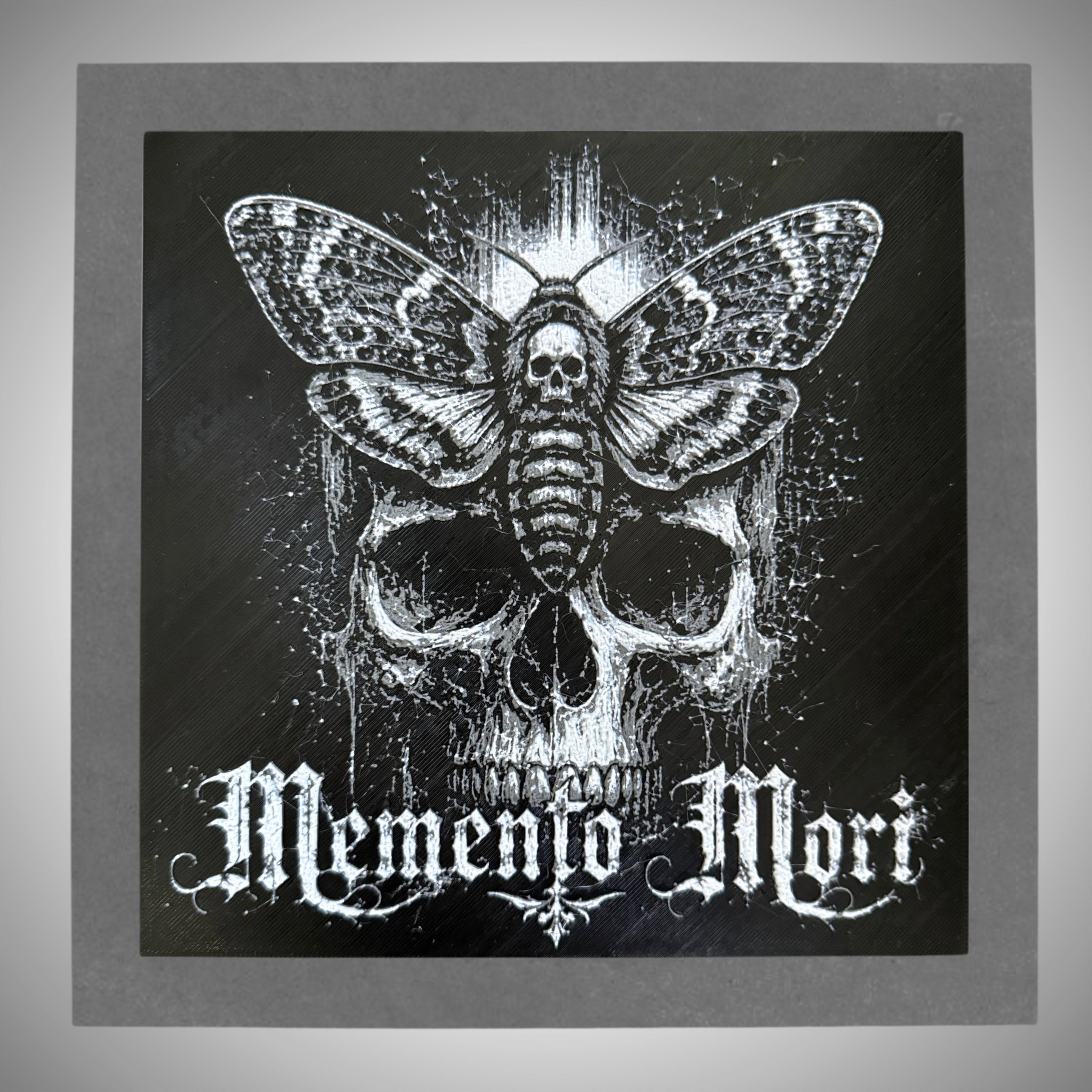 Memento Mori Death Moth - Wall Plaque