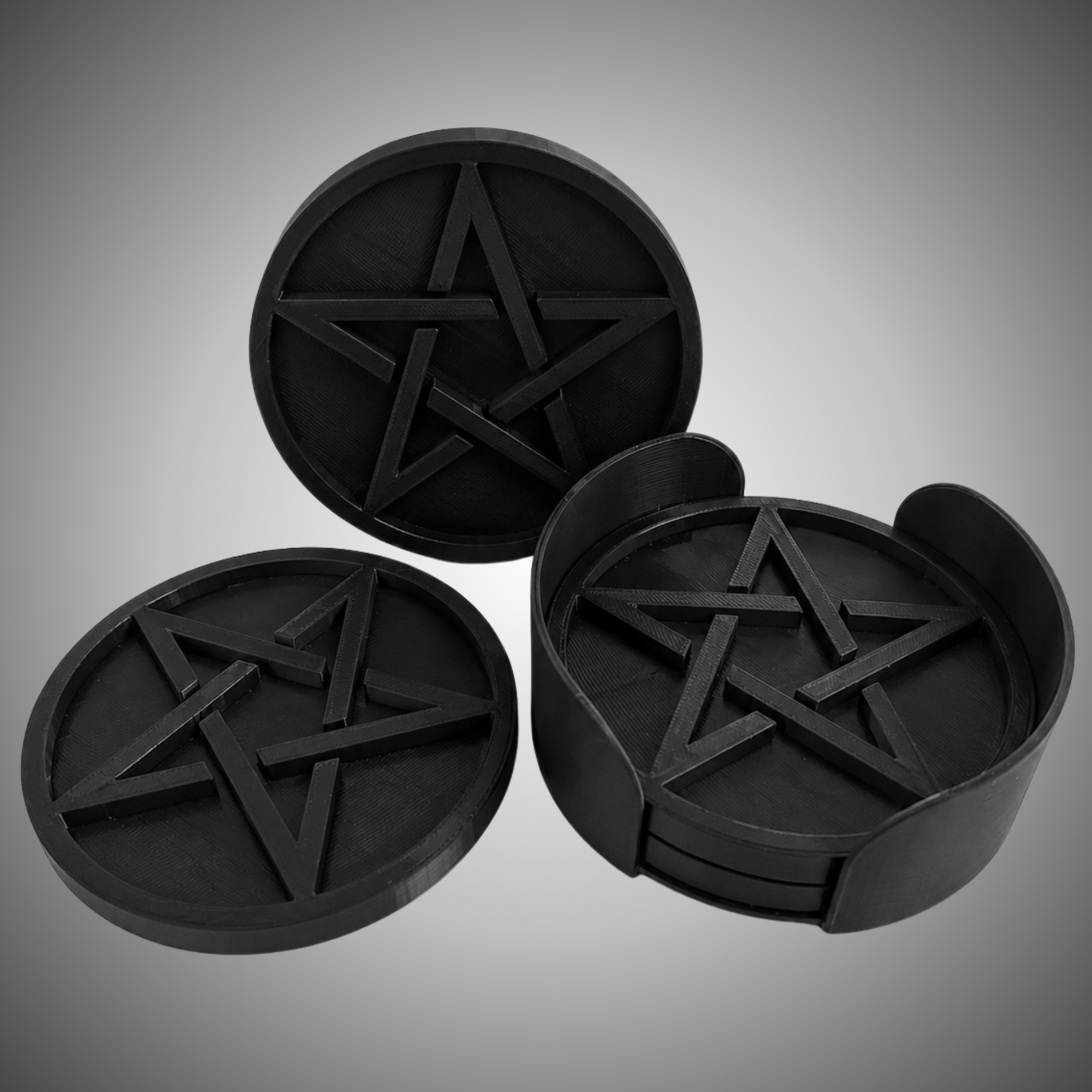 Pentagram Coaster Set